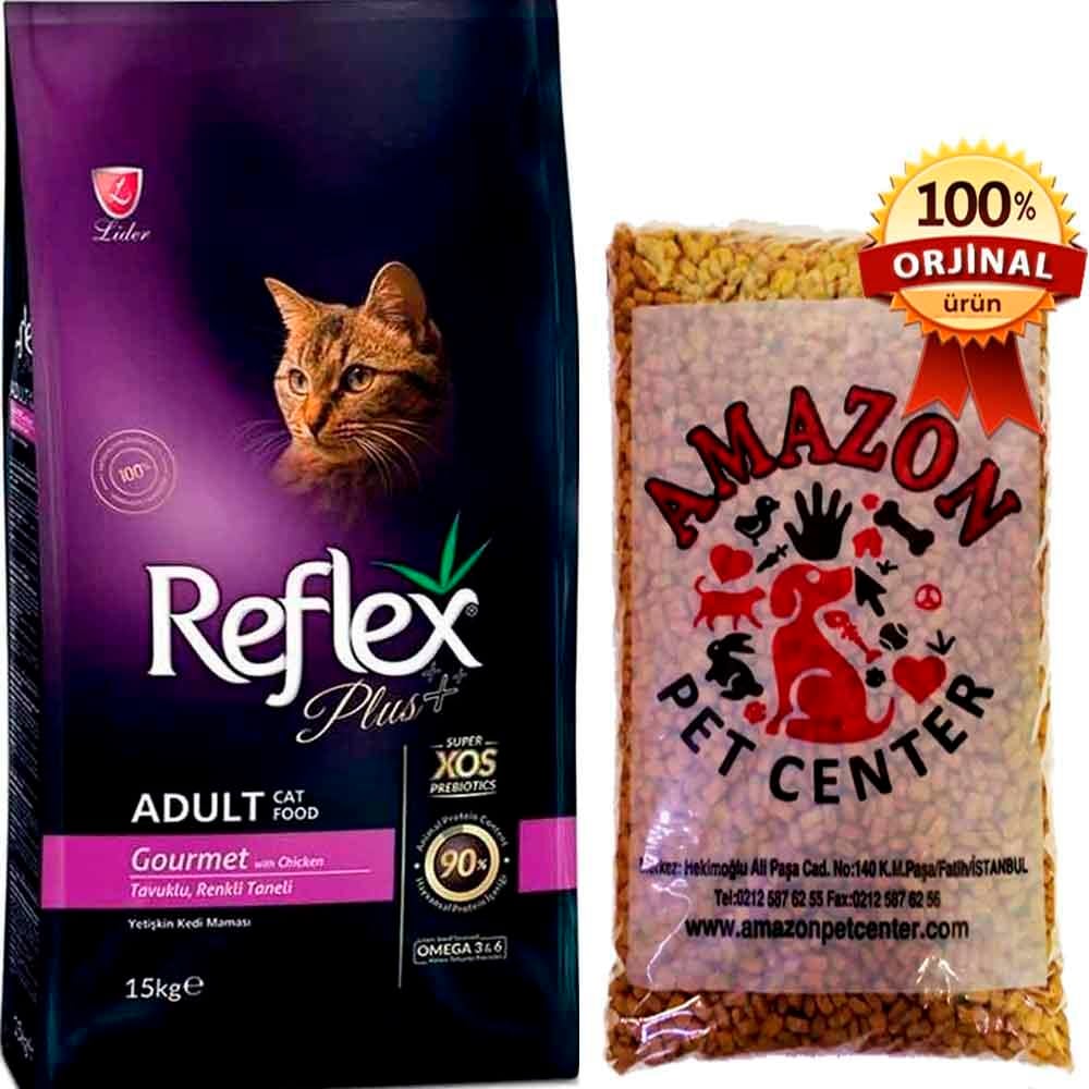Reflex Plus Tavuklu Renkli Taneli Kedi Maması Açık 1 Kg 32115222 Amazon Pet Center