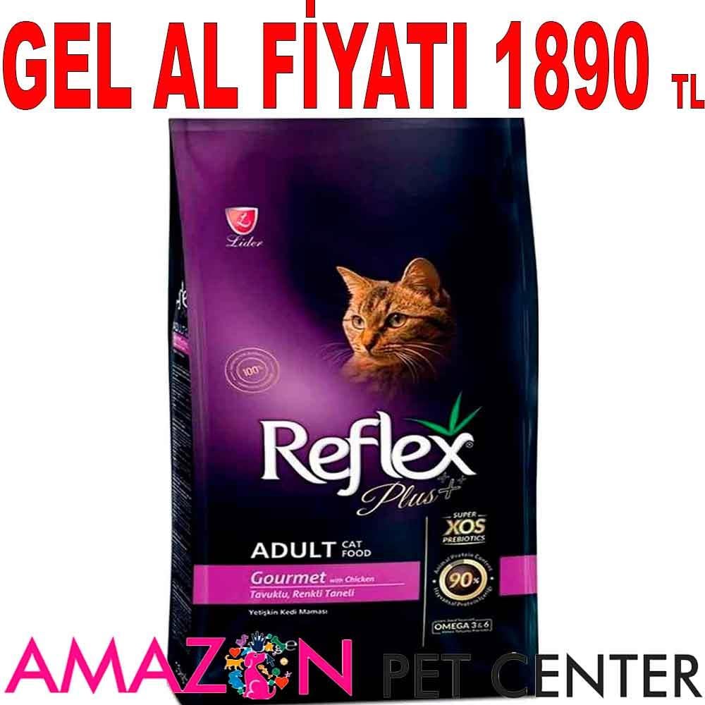 Reflex Plus Tavuklu Renkli Taneli Kedi Maması 15 Kg 18995008 Amazon Pet Center