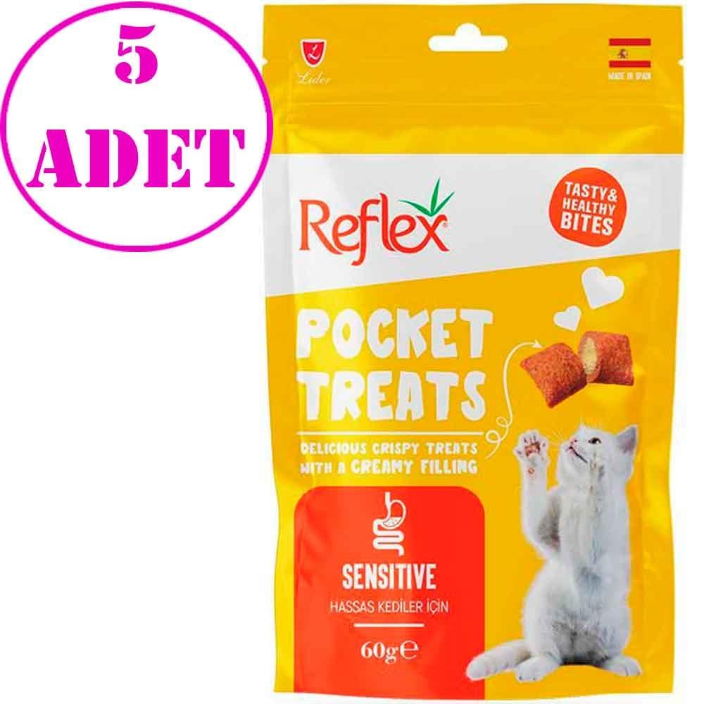 Reflex Pocket Treats Kedi Ödül Maması Sensitive 60 Gr 5 AD 21504006 Amazon Pet Center