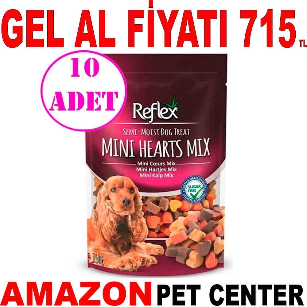 Reflex Renkli Mini Kalpli Yumuşak Köpek Ödülü 150 Gr 10 AD 19578002 Amazon Pet Center