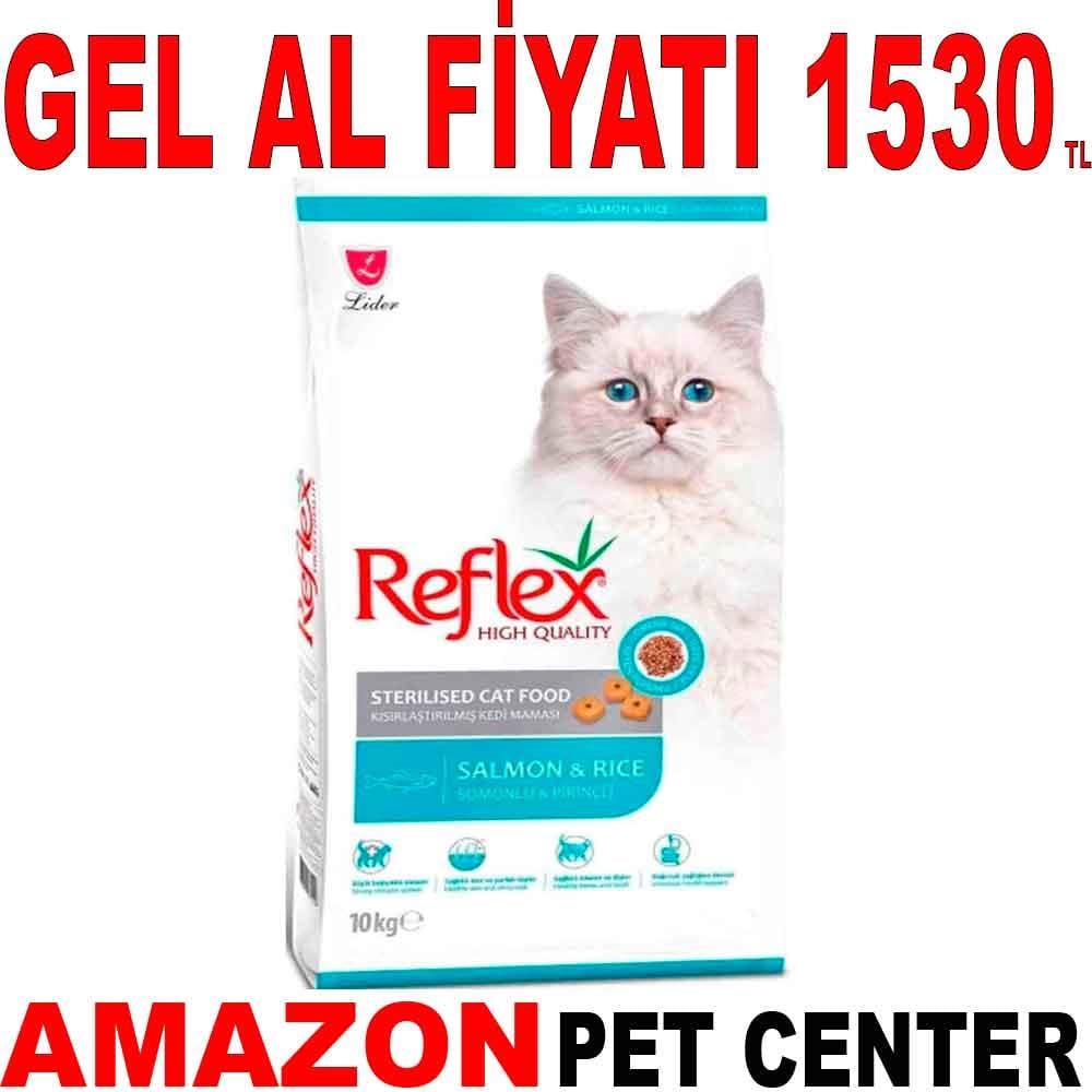 Reflex Somonlu Kısırlaştırılmış Kedi Maması 10 Kg 18906004 Amazon Pet Center