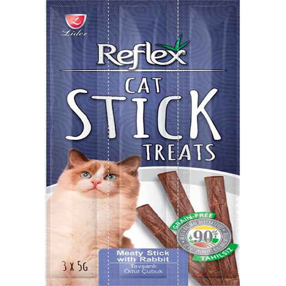 Reflex Tavşanlı Kedi Ödül Çubuğu 5 Gr 3 Lü 8698995012713 Reflex Kedi Ödülleri Amazon Pet Center