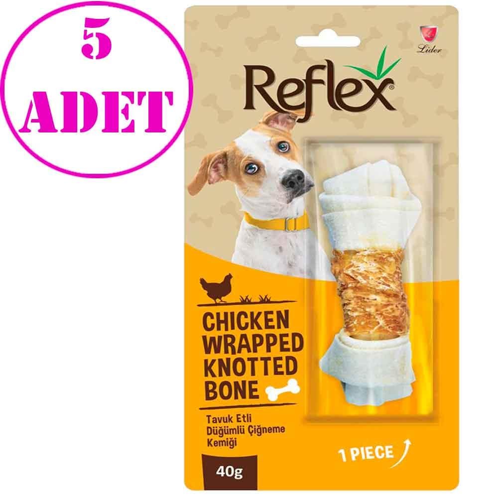 Reflex Tavuk Etli Düğümlü Kemik 40 Gr 5 AD 32135794 Amazon Pet Center