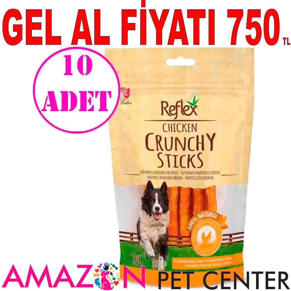 Reflex Tavuklu Çıtır Köpek Ödül Çubuğu 80gr 10 AD 19687001 Amazon Pet Center