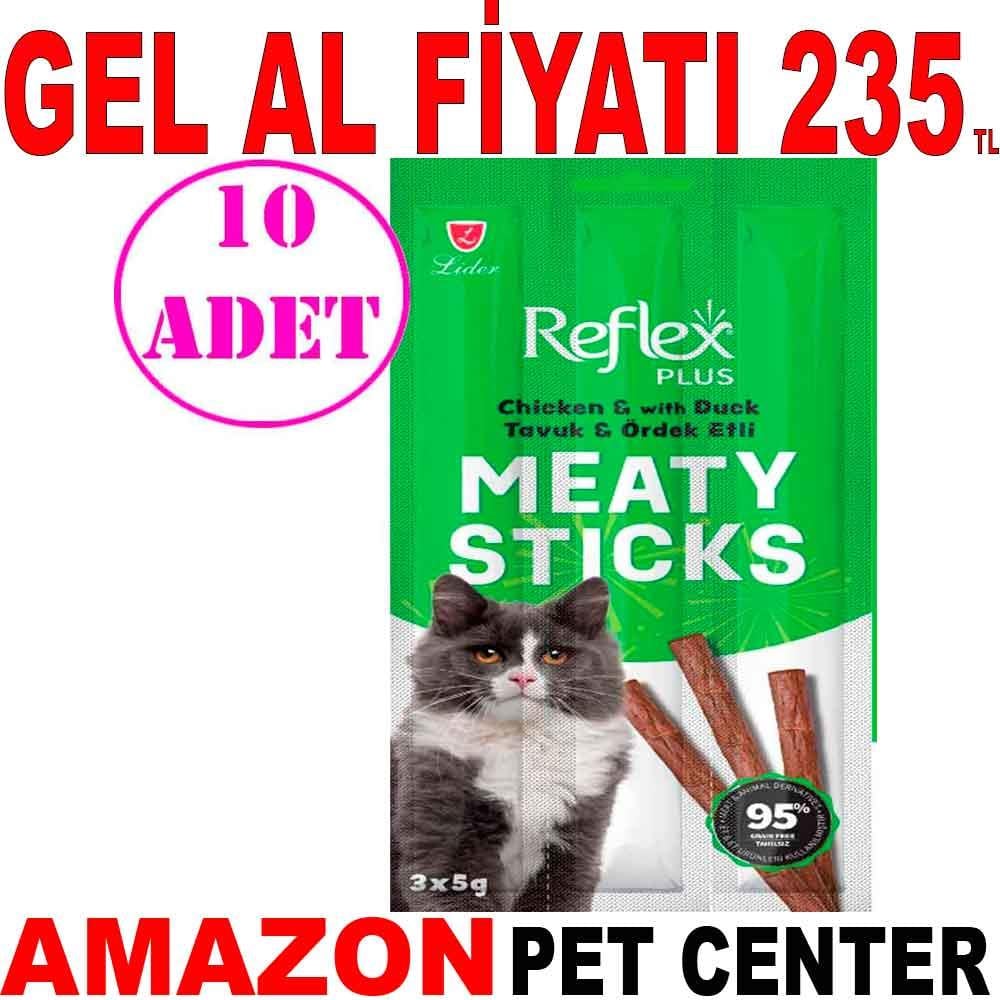 Reflex Tavuklu Ördekli Kedi Ödül Çubuğu 5 Gr 3 Lü 10 AD 19370002 Amazon Pet Center