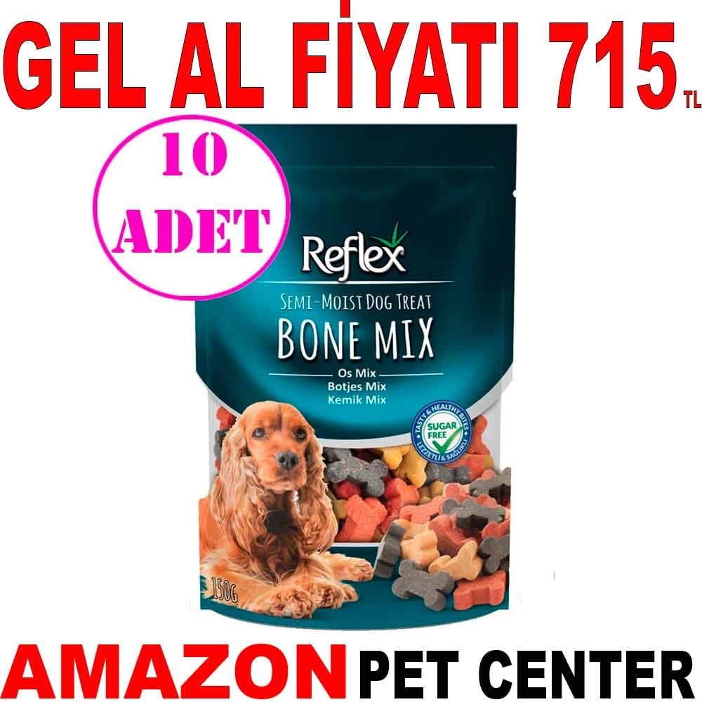 Reflex Yumuşak Köpek Ödülü Bone Mix 150gr 10 AD 19583006 Amazon Pet Center