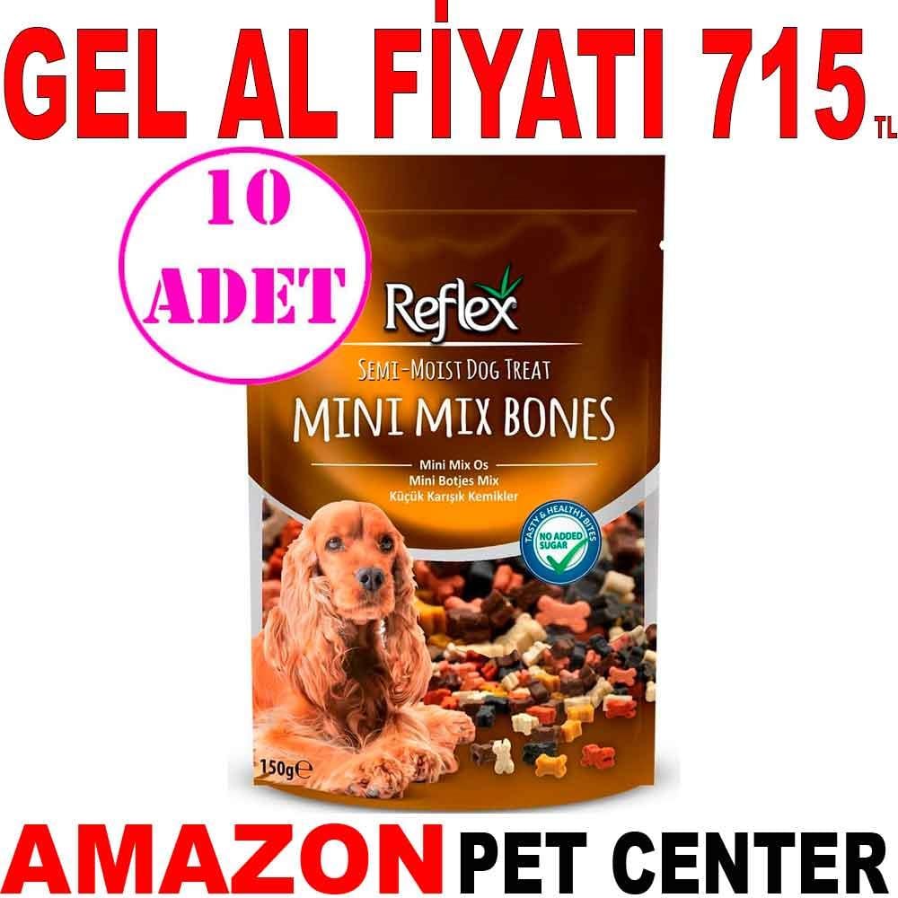 Reflex Yumuşak Köpek Ödülü Mini Mix Bones Küçük Karışık Kemikler 150gr 10 AD 19581002 Amazon Pet Center