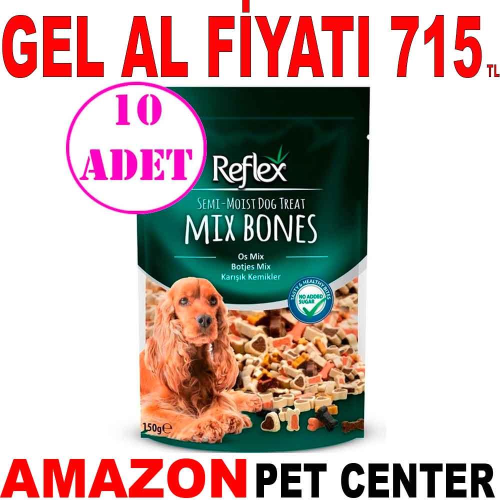 Reflex Yumuşak Köpek Ödülü Mix Bones Karışık Kemikler 150gr 10 AD 19580005 Amazon Pet Center