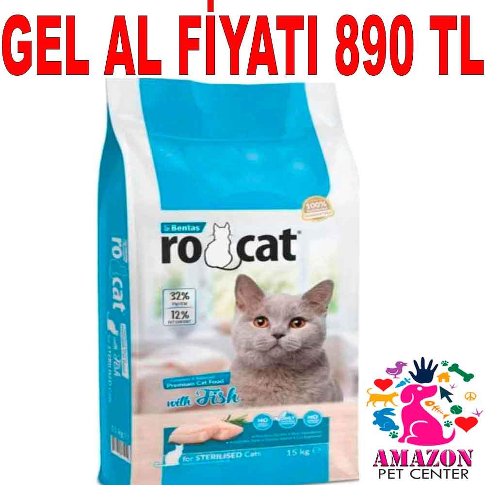 RO Cat Balıklı Kısır Kedi Maması 15 Kg 20429003 Amazon Pet Center