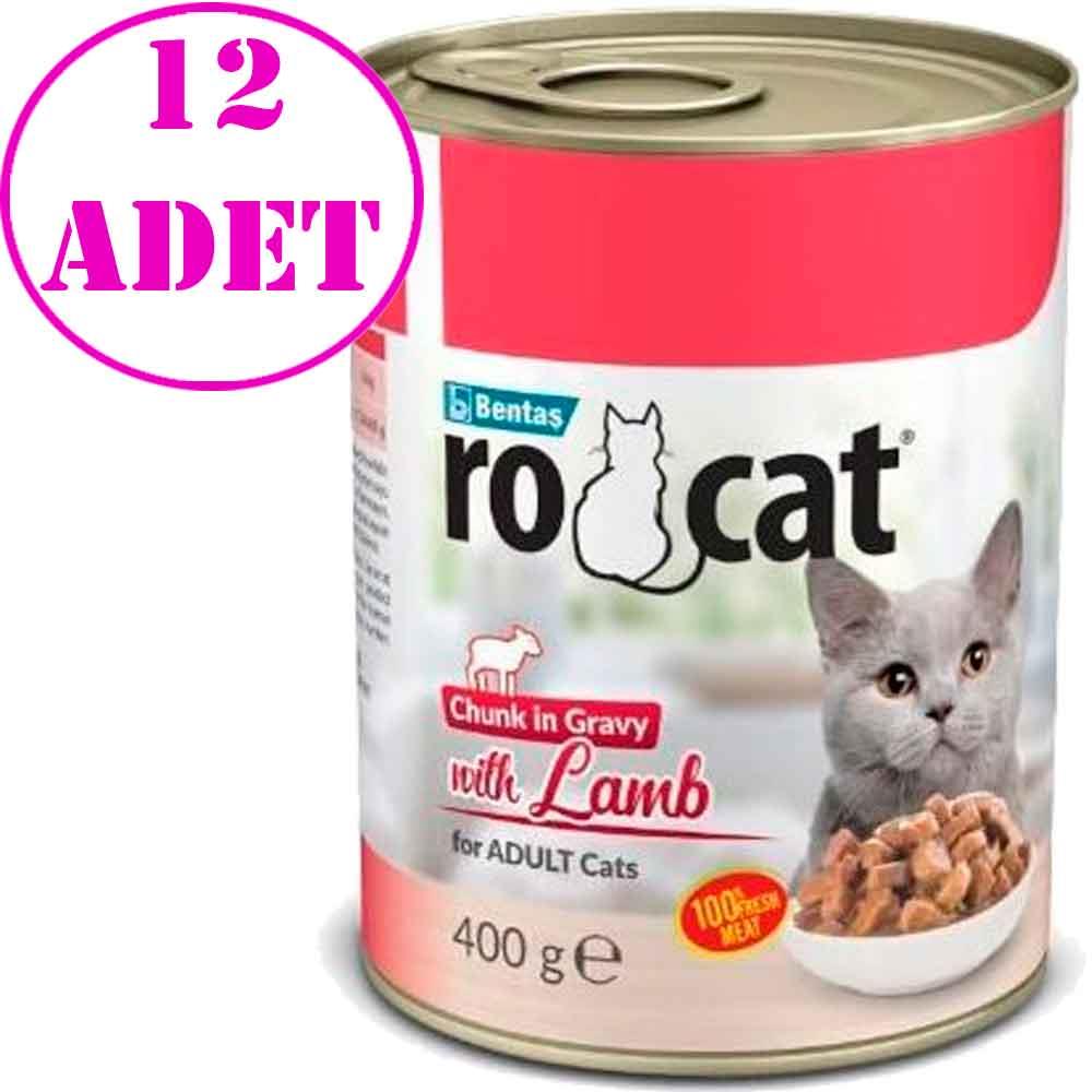 Ro Cat Kuzu Etli Kedi Konserve 400 Gr 12 AD 32137040 Amazon Pet Center