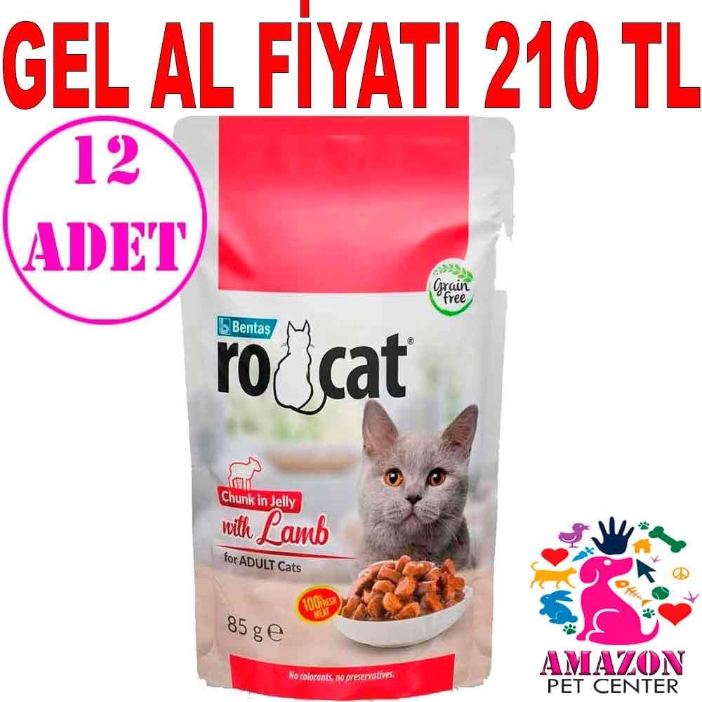 Ro Cat Kuzu Etli Kedi Yaş Maması 85 Gr 12 AD 18531008 Amazon Pet Center