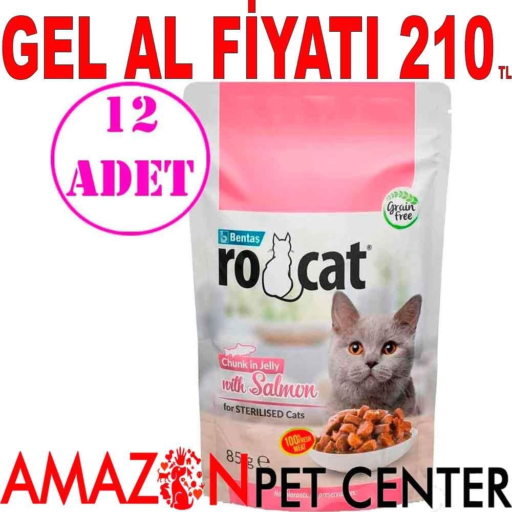 Ro Cat Somonlu Kedi Yaş Maması 85 Gr 12 AD 18533002 Amazon Pet Center