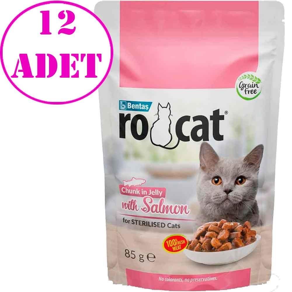 Ro Cat Somonlu Kedi Yaş Maması 85 Gr 12 AD 18532005 Amazon Pet Center
