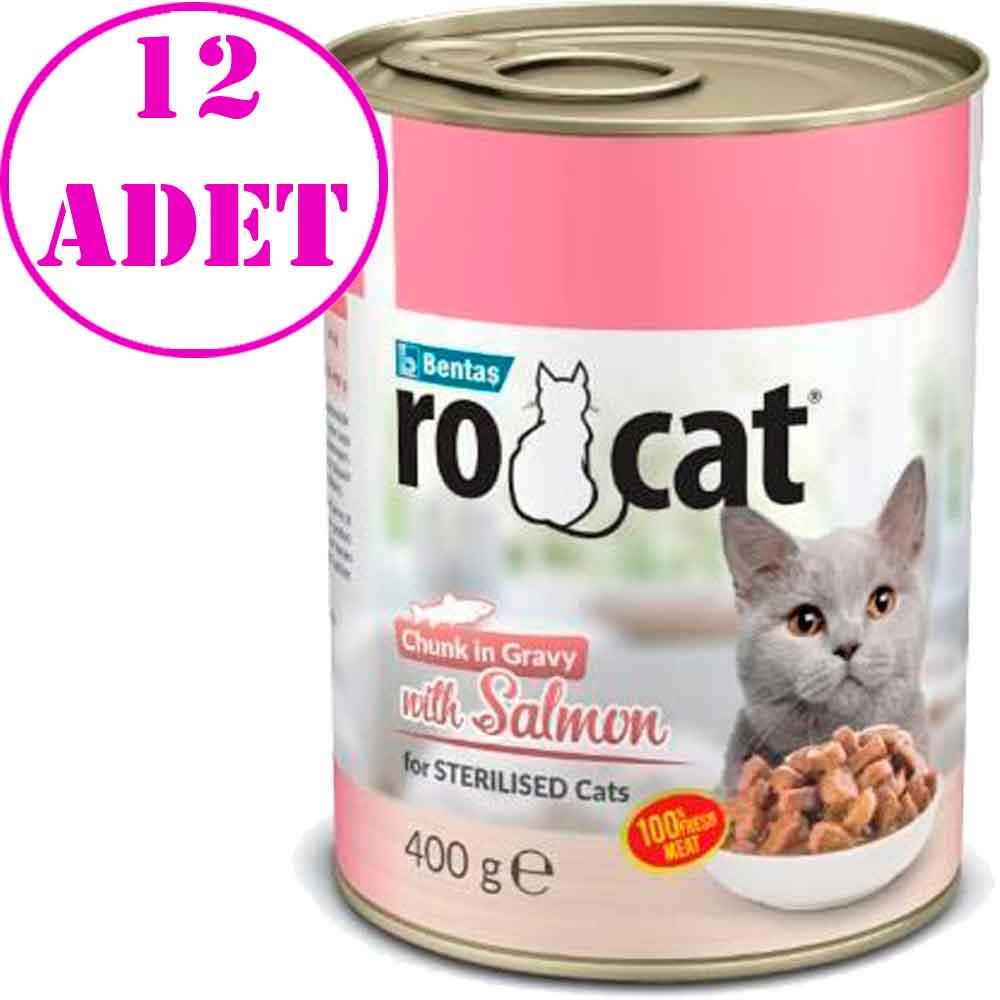 RO Cat Somonlu Kısır Kedi Konservesi 400 Gr 12 AD 32137064 Amazon Pet Center