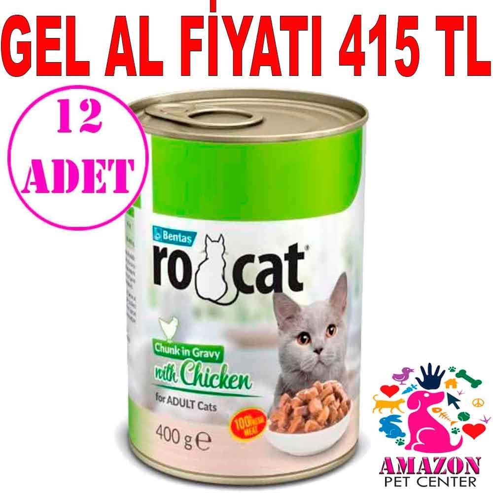 Ro Cat Tavuklu Kedi Konservesi 400 Gr 12 AD 18516005 Amazon Pet Center