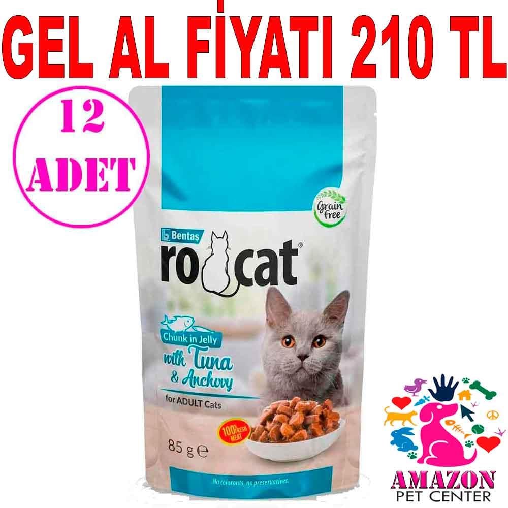 Ro Cat Ton Balıklı Hamsili Kedi Yaş Maması 85 Gr 12 AD 18513004 Amazon Pet Center