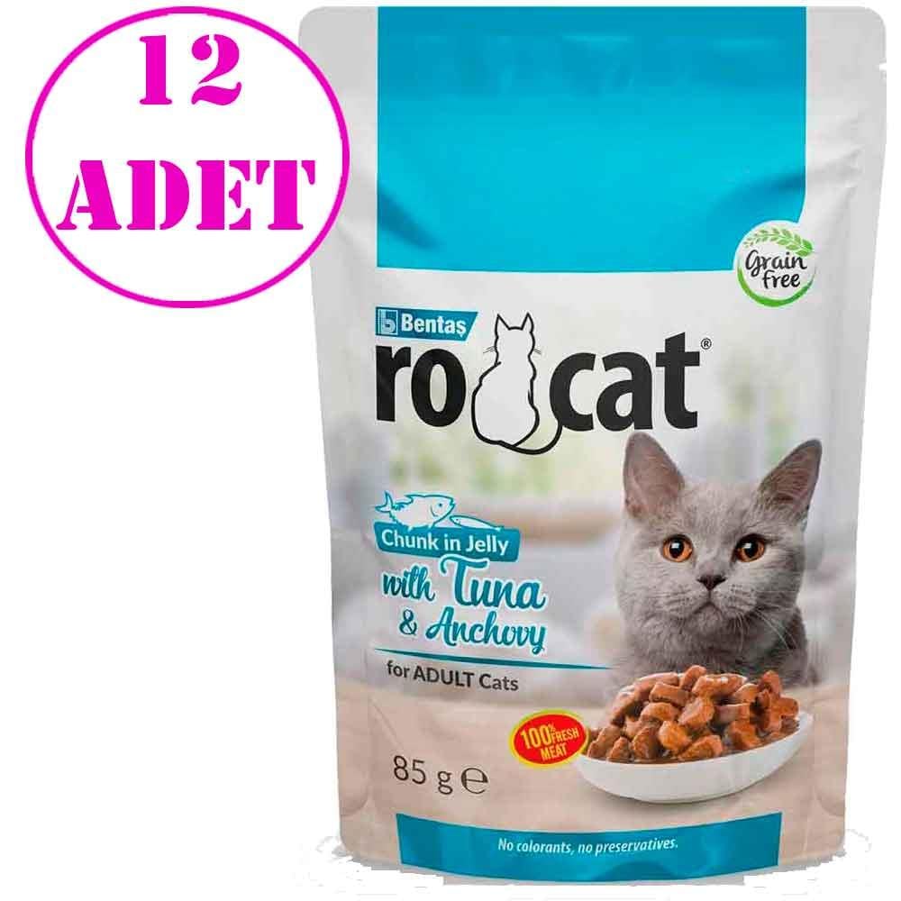 Ro Cat Ton Balıklı Hamsili Kedi Yaş Maması 85 Gr 12 AD 18512007 Amazon Pet Center