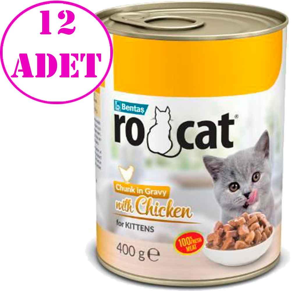 Ro Cat Yavru Kedi Konservesi Tavuklu 400 GR 12 AD 32137088 Amazon Pet Center