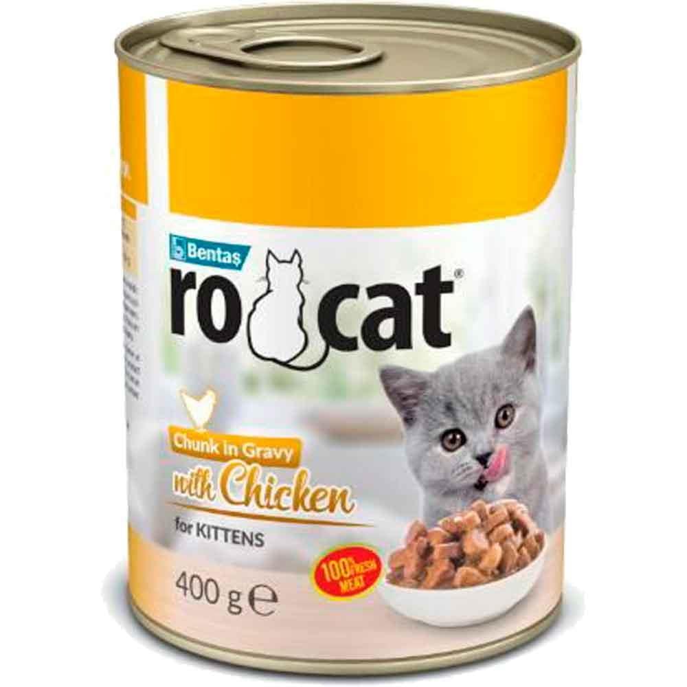 Ro Cat Yavru Kedi Konservesi Tavuklu 400 GR 8699245866148 Amazon Pet Center