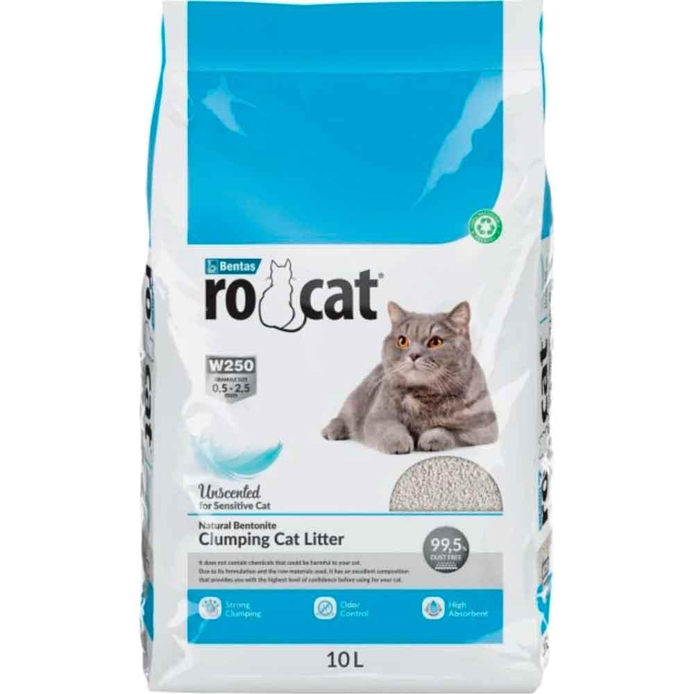 RoCat Kedi Kumu Kokusuz Naturel 10 LT 8699245858259 Amazon Pet Center