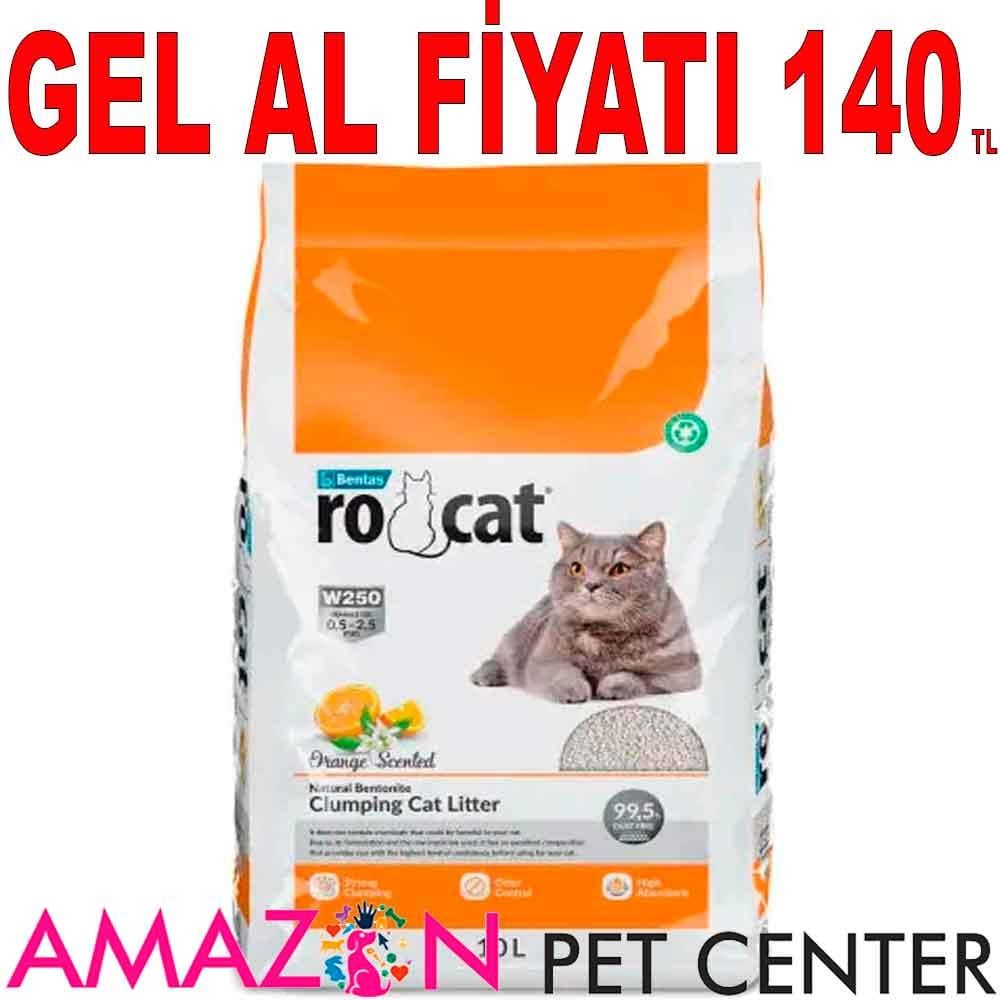 RoCat Kedi Kumu Portakal Kokulu İnce 10 LT 19745008 Amazon Pet Center
