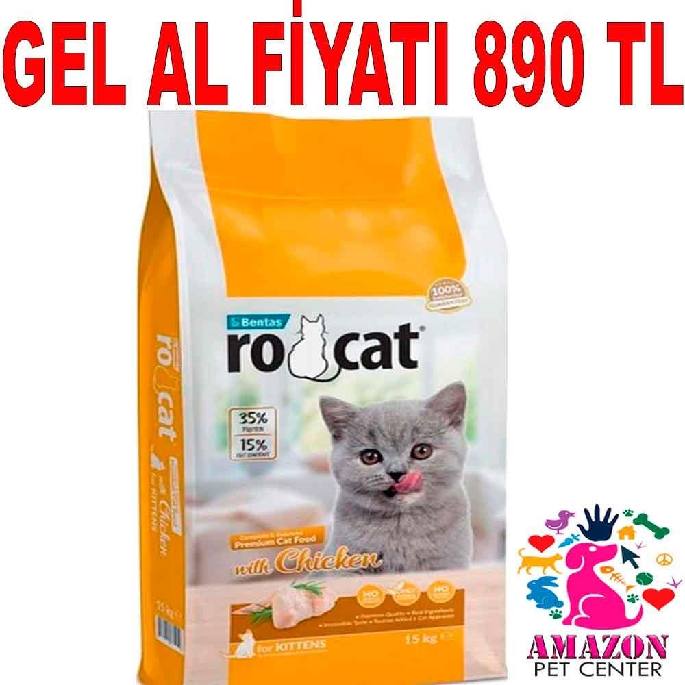 Rocat Kitten Yavru Kedi Maması Tavuklu 15 Kg 18541007 Amazon Pet Center