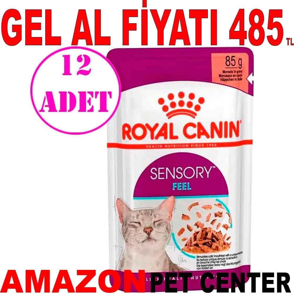 Royal Canin Sensory Feel Etli ve Balıklı Soslu Kedi Konservesi 85 Gr 12 AD 20026004 Amazon Pet Center