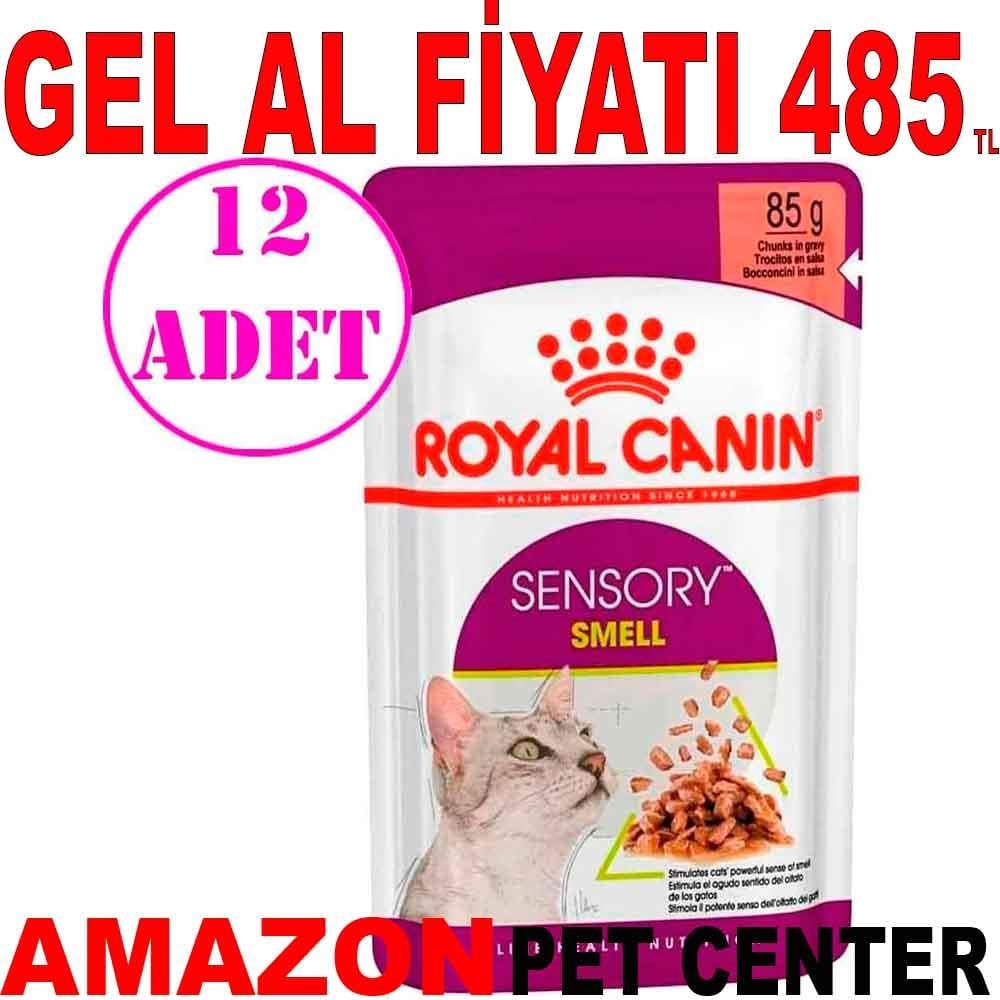 Royal Canin Sensory Smell Etli ve Balıklı Soslu Kedi Konservesi 85 Gr 12 AD 20028008 Amazon Pet Center