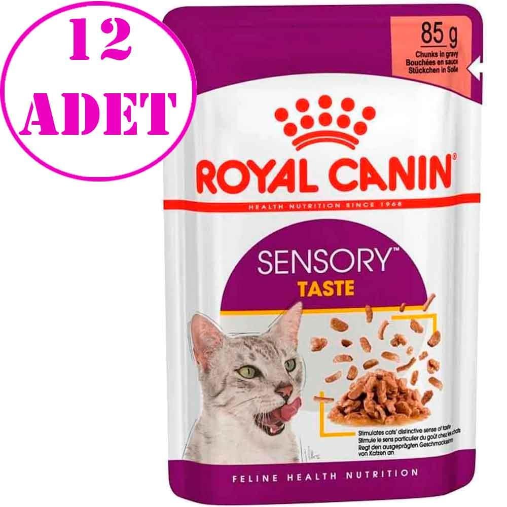 Royal Canin Sensory Taste Etli Soslu Kedi Konservesi 85 Gr 12 AD 20029005 Amazon Pet Center