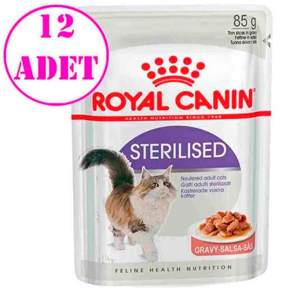 Royal Canin Sterilised gravy Yaş Kedi Maması 85 Gr 12 Adet 32109115 Royal Canin Yetişkin Kedi Konserve Mamaları Amazon Pet Center