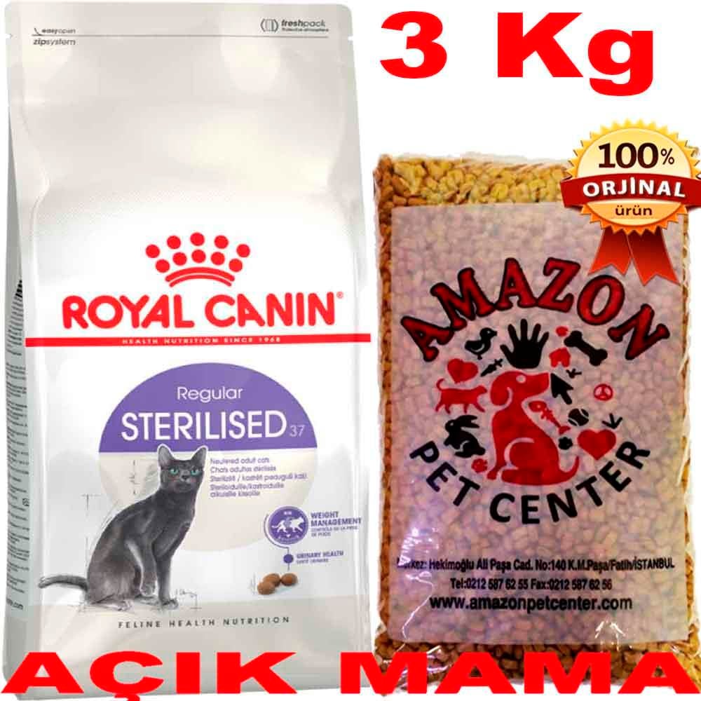 Royal Canin Sterilised Kedi Maması Açık 3 Kg 32117080 Amazon Pet Center