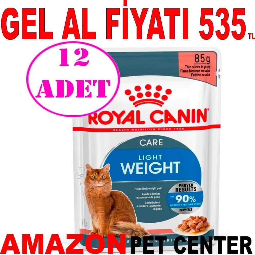 Royal Canin Ultra Light Kedi Konservesi 85 Gr 12 Adet 18411003 Amazon Pet Center