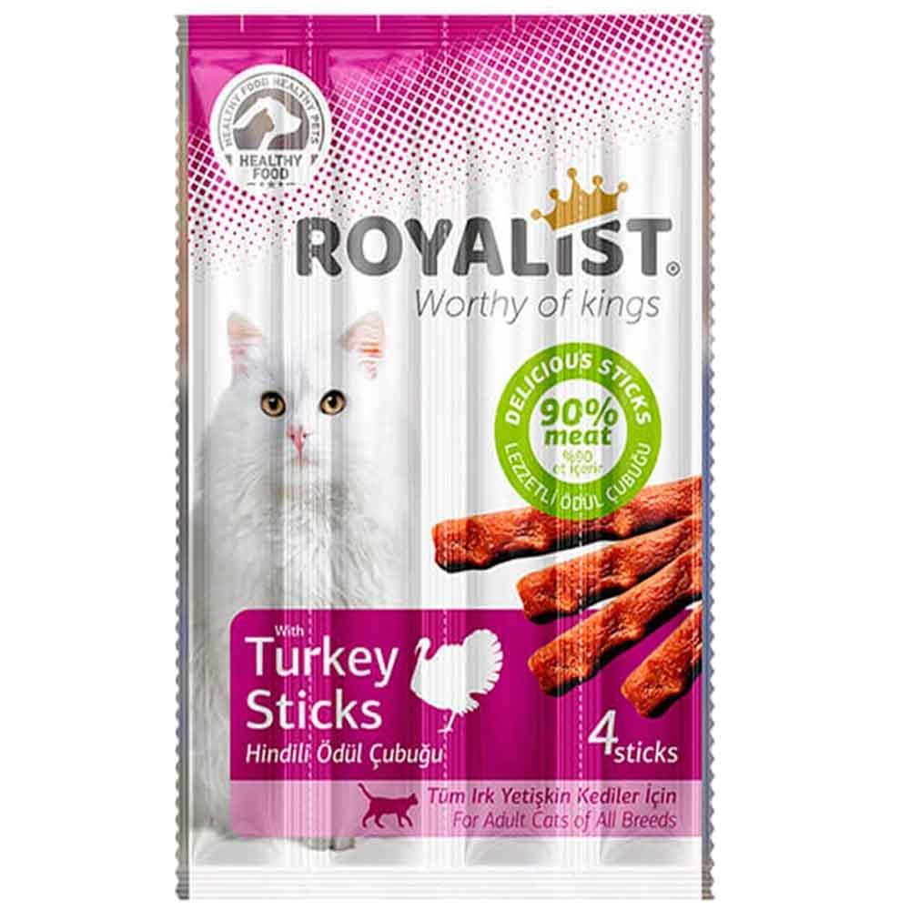Royalist Hindili Sticks Kedi Ödülü 4'lü 20 gr 8682291403030 Amazon Pet Center