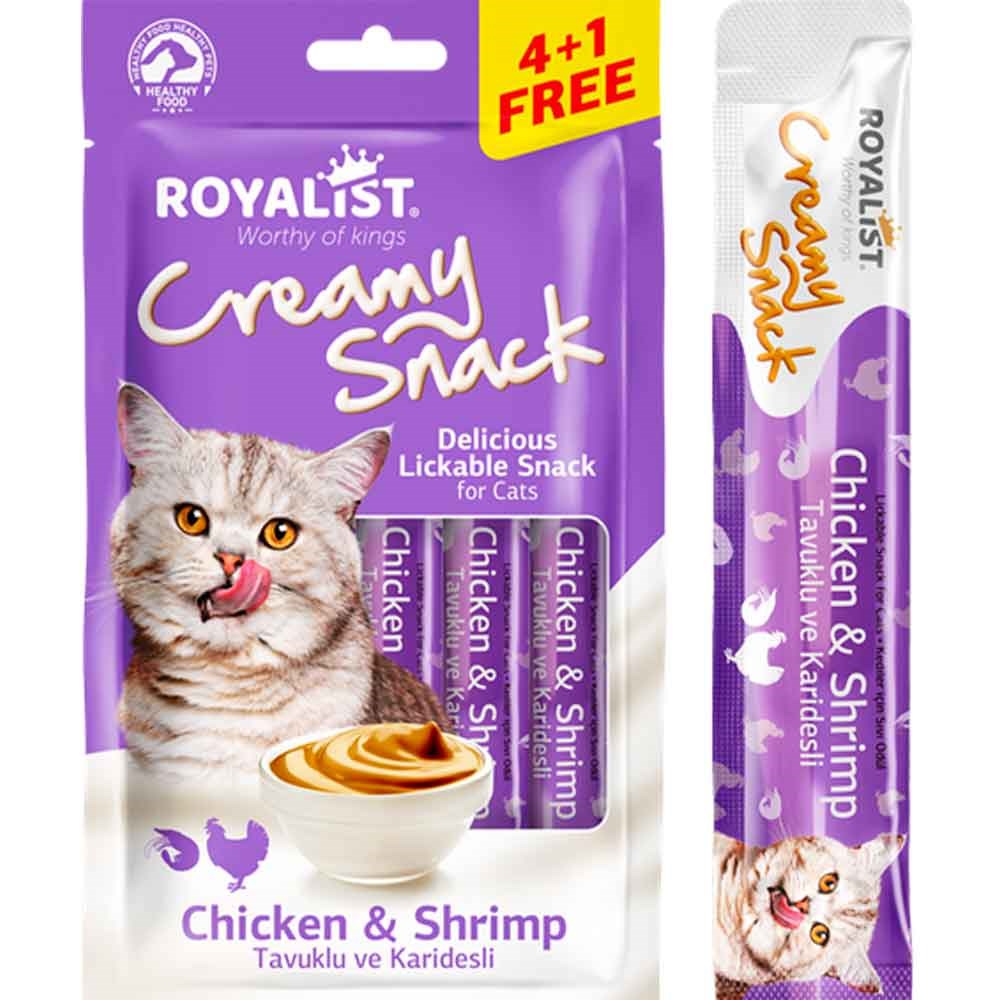 Royalist Kedi Ödülü Tavuklu Karidesli Krema 5X15 Gr 8682291404549 Amazon Pet Center