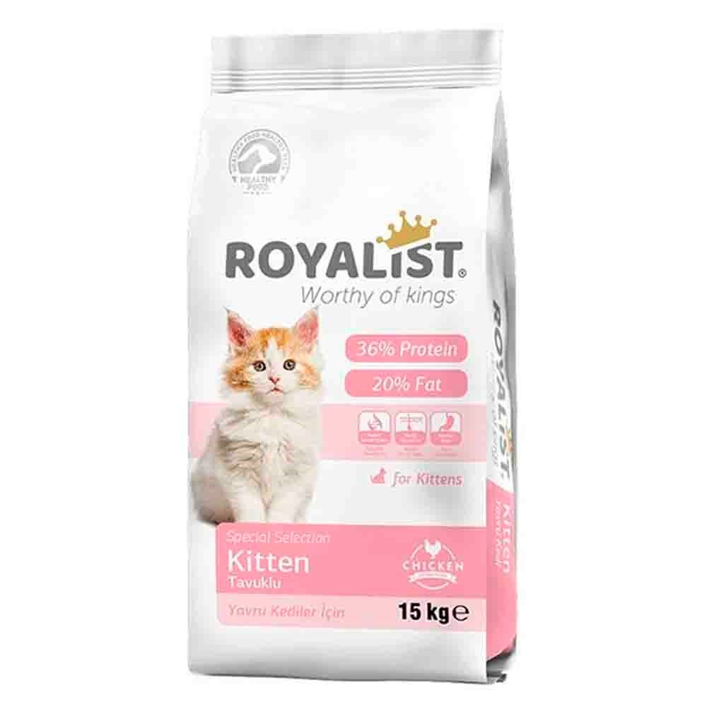 Royalist Kitten Tavuklu Yavru Kedi Maması 15 Kg 8682291400985 Amazon Pet Center