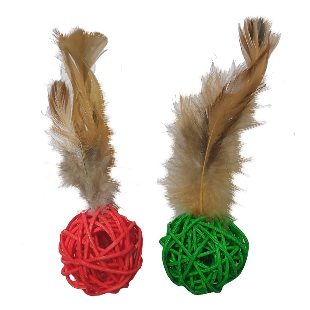Royalist Tüylü ve Zilli 2'li Top Kedi Oyuncağı 32133349 Amazon Pet Center