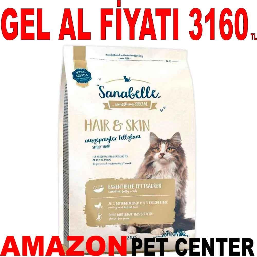 Sanabelle Hair Skin Deri ve Tüy Sağlığı için Kedi Maması 10 Kg 20515003 Amazon Pet Center