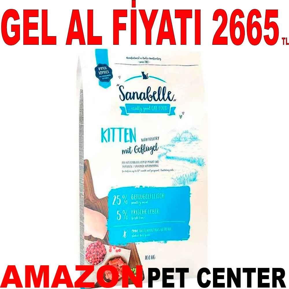 Sanabelle Kitten Tahılsız Yavru Kedi Maması 10 Kg 20505004 Amazon Pet Center