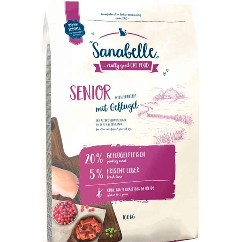 Sanabelle Senior Yaşlı Kedi Maması Kümes Hayvanlı 10 Kg 4015598017626 Amazon Pet Center