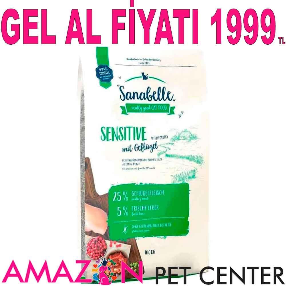 Sanabelle Sensitive Poultry Tahılsız Kümes Hayvanlı Kedi Mamasi 10 Kg 20503000 Amazon Pet Center