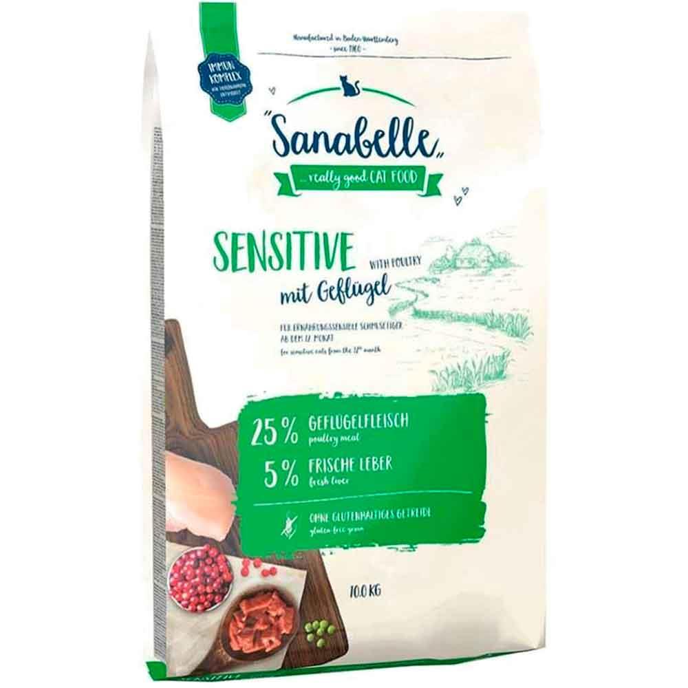 Sanabelle Sensitive Poultry Tahılsız Kümes Hayvanlı Kedi Mamasi 10 Kg 4015598017510 Amazon Pet Center