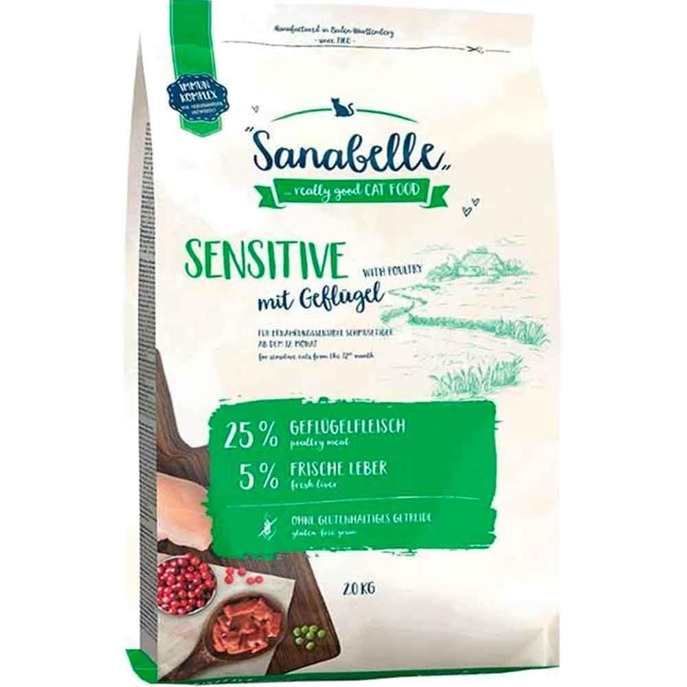 Sanabelle Sensitive With Fresh Poultry Kedi Maması 2 kg 4015598017237 Amazon Pet Center