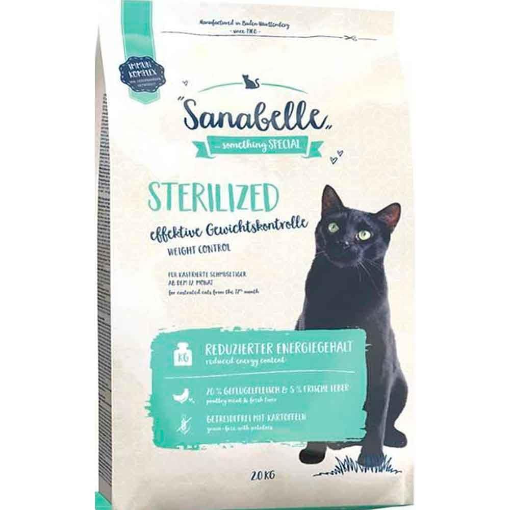 Sanabelle Sterilised Tahılsız Kısırlaştırılmış Kedi Maması 2 Kg 4015598017411 Amazon Pet Center