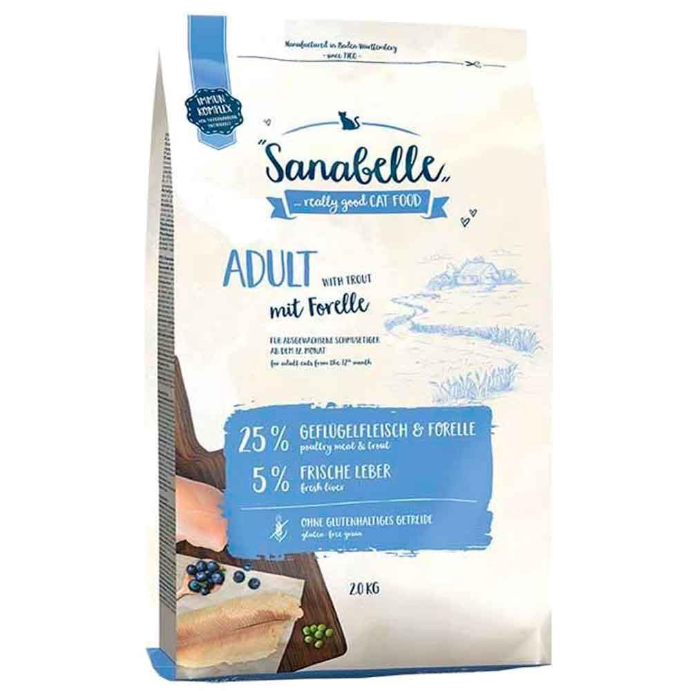 Sanabelle Tahılsız Alabalıklı Kedi Maması 2 kg 4015598017213 Amazon Pet Center