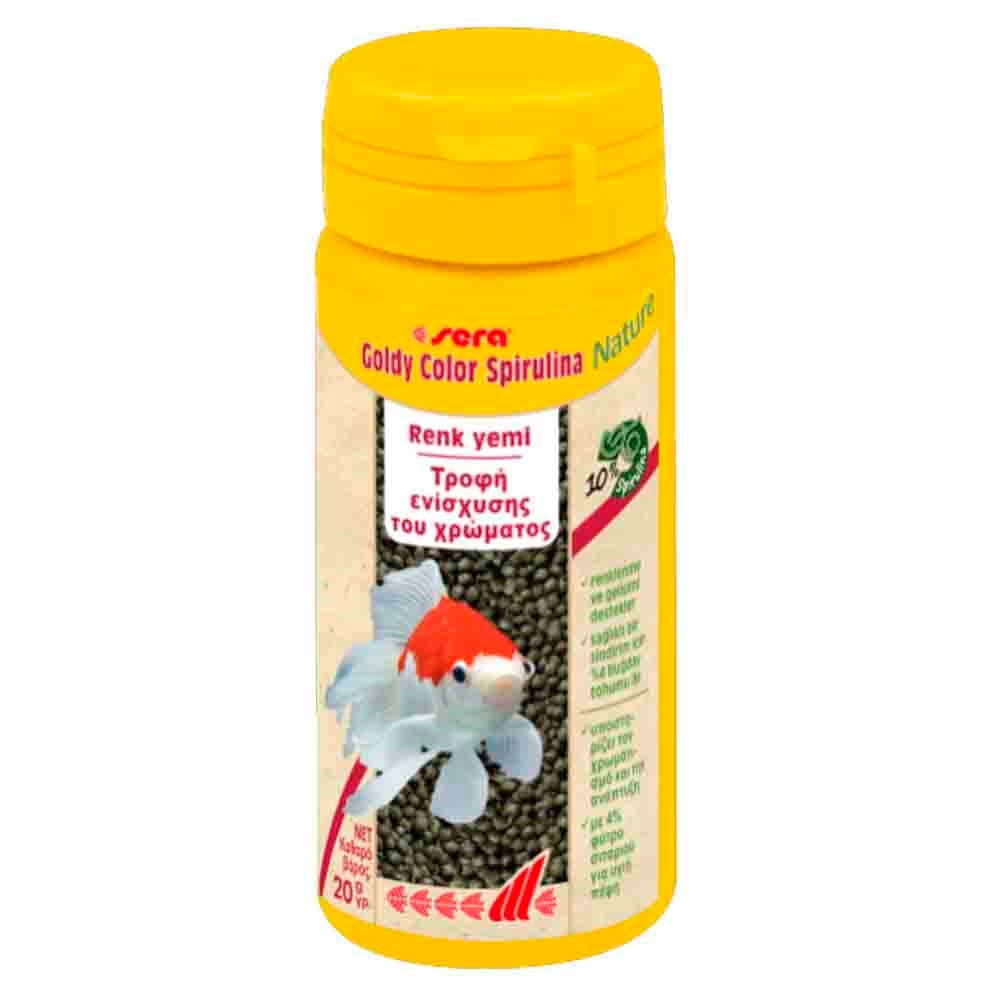 Sera Goldy Color Spirulina Japon Balığı Granül Renk Yemi 50 ml 4001942008808 Amazon Pet Center