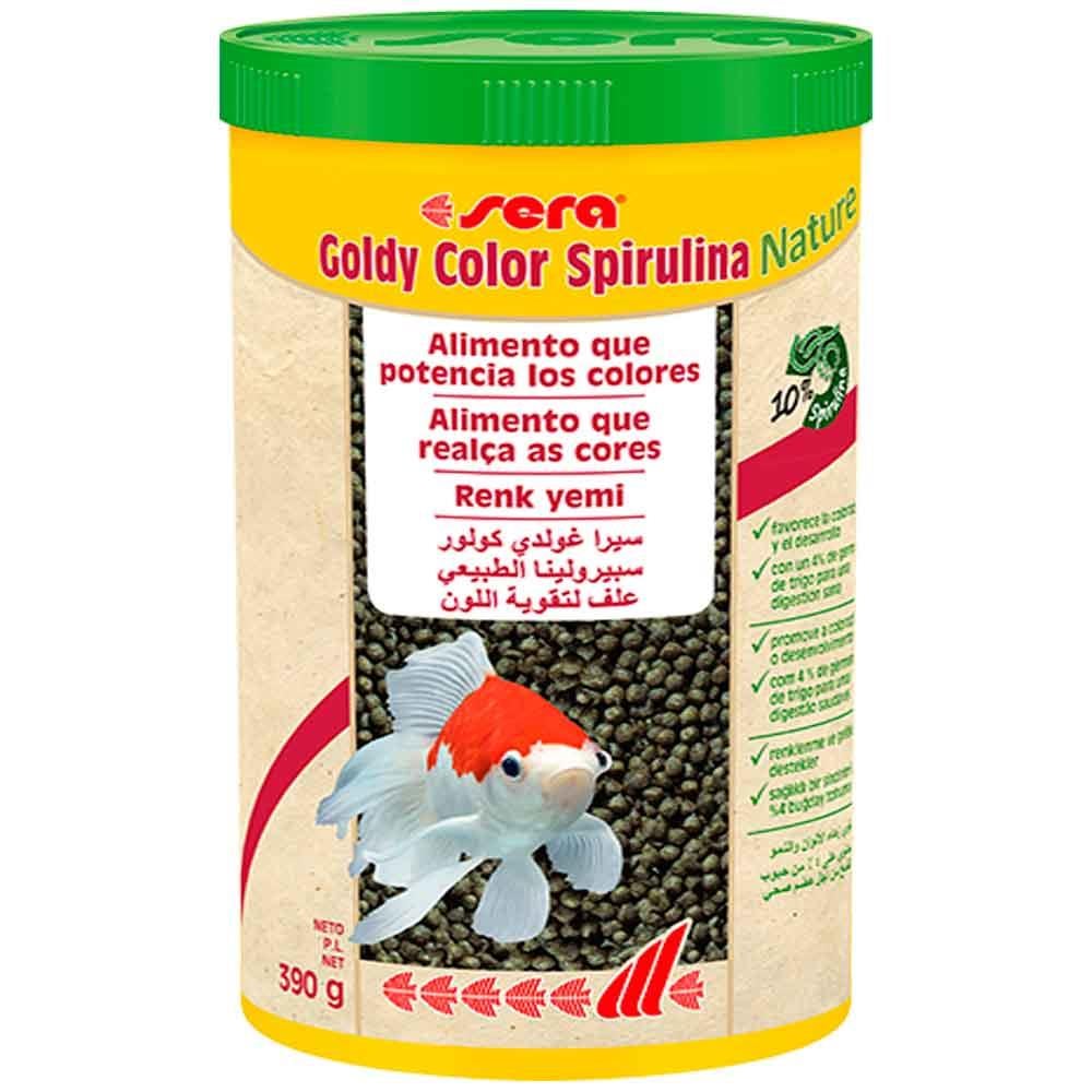 Sera Goldy Color Spirulina Nature Japon Balığı Yemi 1000 ML 4001942008839 Amazon Pet Center