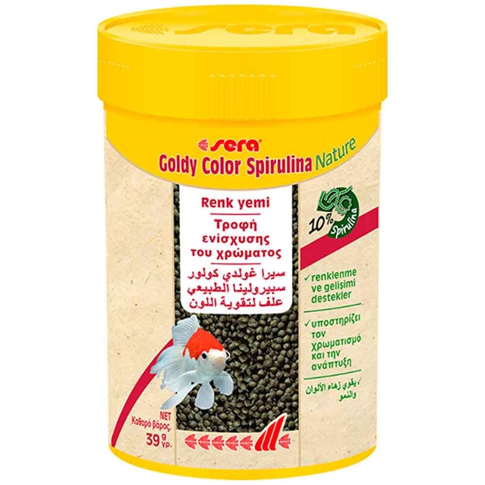 Sera Goldy Color Spirulina Nature Japon Balığı Yemi 100 ML 4001942008815 Amazon Pet Center