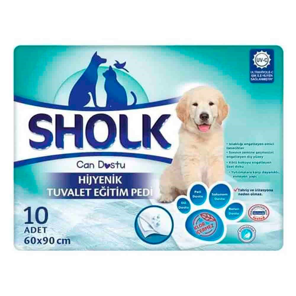 Sholk Hipoalerjenik Köpek Çiş Eğitim Pedi 60 x 90cm (10'lu) 8690536810598 Amazon Pet Center