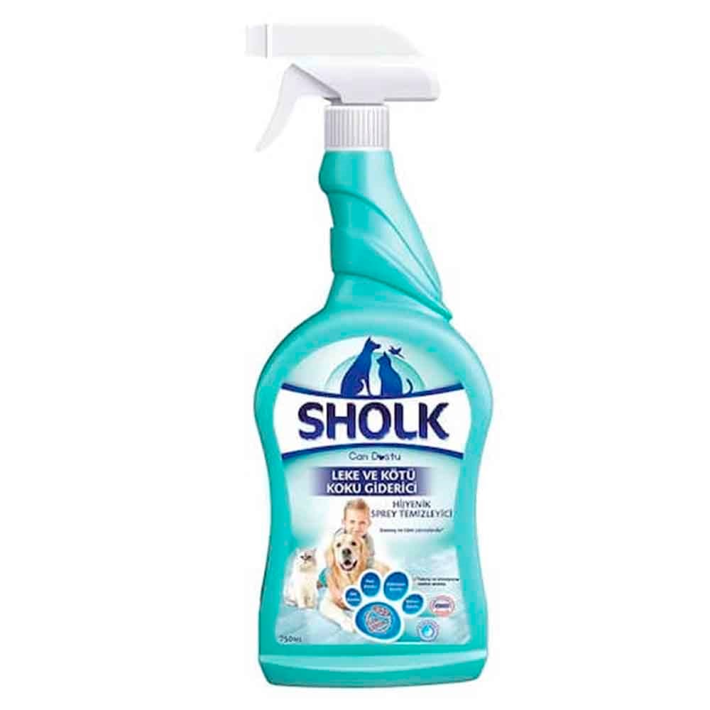 Sholk Leke ve Koku Giderici Hijyenik Temizlik Spreyi 750 ml 8690536905614 Amazon Pet Center