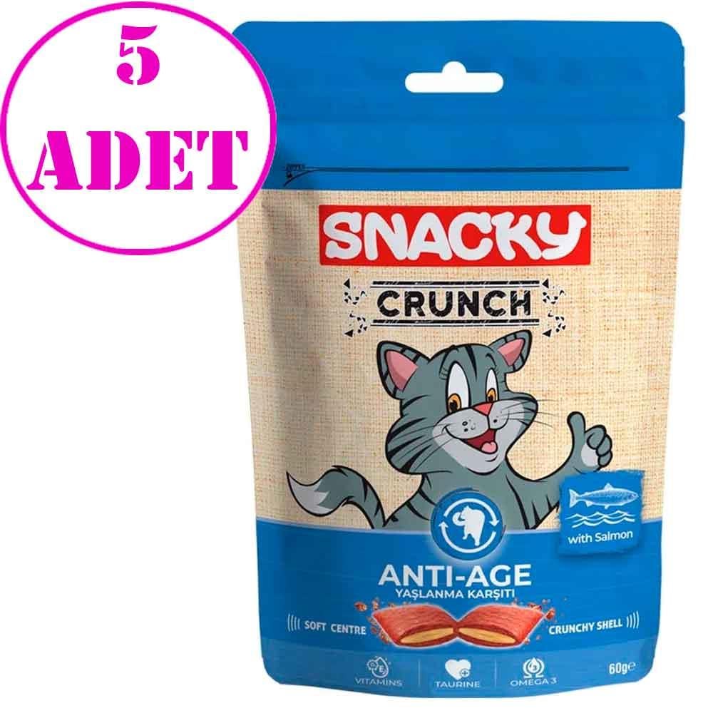 Snacky Crunchy Somonlu Kedi Ödülü Anti-Age 60 gr 5 AD 17869003 Amazon Pet Center